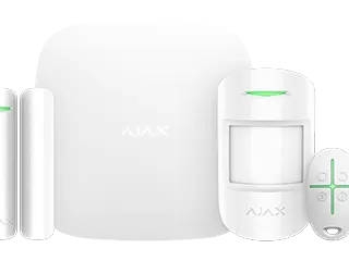 Kit Alarme Sans Fil AJAX StarterKit Blanc | Grade 2 | GSM & Ethernet | Protection Pro 24/7 - Vue 2