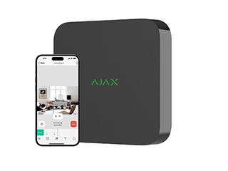 Ajax NVR 16 canaux IP, noir, résolution