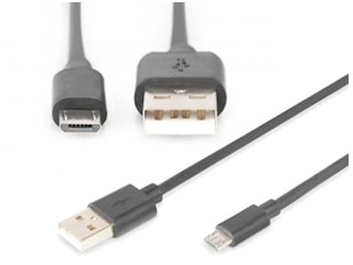 Digitus, câble de connexion USB-A vers micro usb