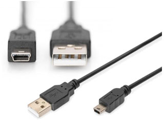 Digitus, câble de connexion USB-A vers mini usb