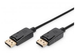Câble connexion DisplayPort noir 2 métres