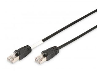 câble patch, cat6, s-ftp, 10 métres noir